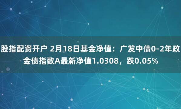 股指配资开户 2月18日基金净值：广发中债0-2年政金债指数A最新净值1.0308，跌0.05%